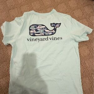 Vineyard Vines Men’s Aqua Whale Tee. LIKE NEW